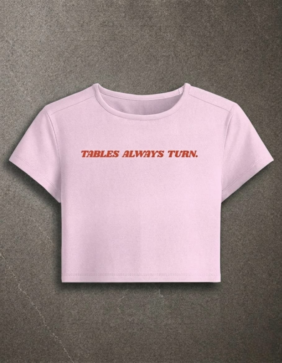 Tables-Always-Turn-Baby-Tee-F-light-baby-pink Tables-Always-Turn-Baby-Tee-F-light-baby-pink